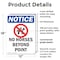 Signmission No Horses Beyond This Point OSHA Notice Sign, Plastic, 12in W x 18in L, 2PK OS-2PACK-NS-P-1218-V-14658 - alternate 6